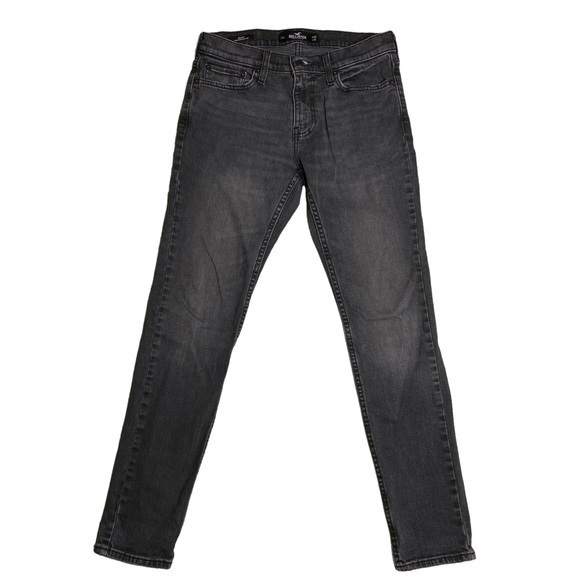 Hollister Epic Flex Mens Jeans Faded Black Wash Skinny Jeans Size 29 x 30 - Picture 1 of 13